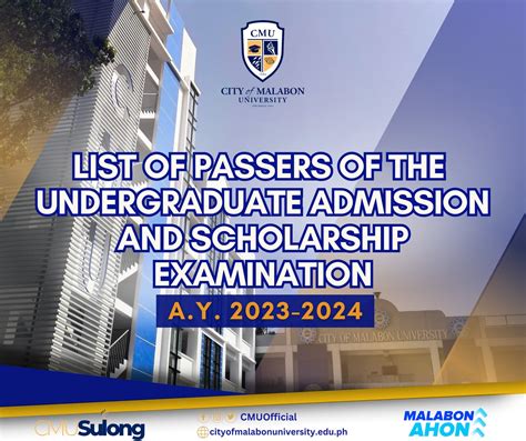 City of Malabon University Entrance Exam 2023.